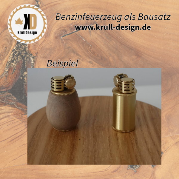 Feuerzeuge als Bausatz-Drechseln 35mm